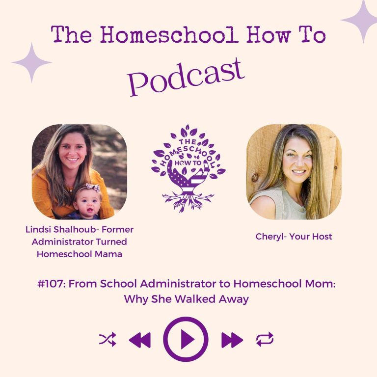 Read more about the article #107: From School Administrator to Homeschool Mom: Why She Walked Away