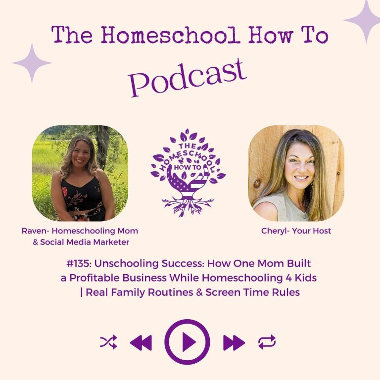 Read more about the article #135: Unschooling Success: How One Mom Built a Profitable Business While Homeschooling 4 Kids | Real Family Routines & Screen Time Rules