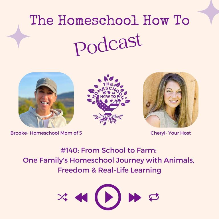 Read more about the article #140: From School to Farm: One Family’s Homeschool Journey with Animals, Freedom & Real-Life Learning