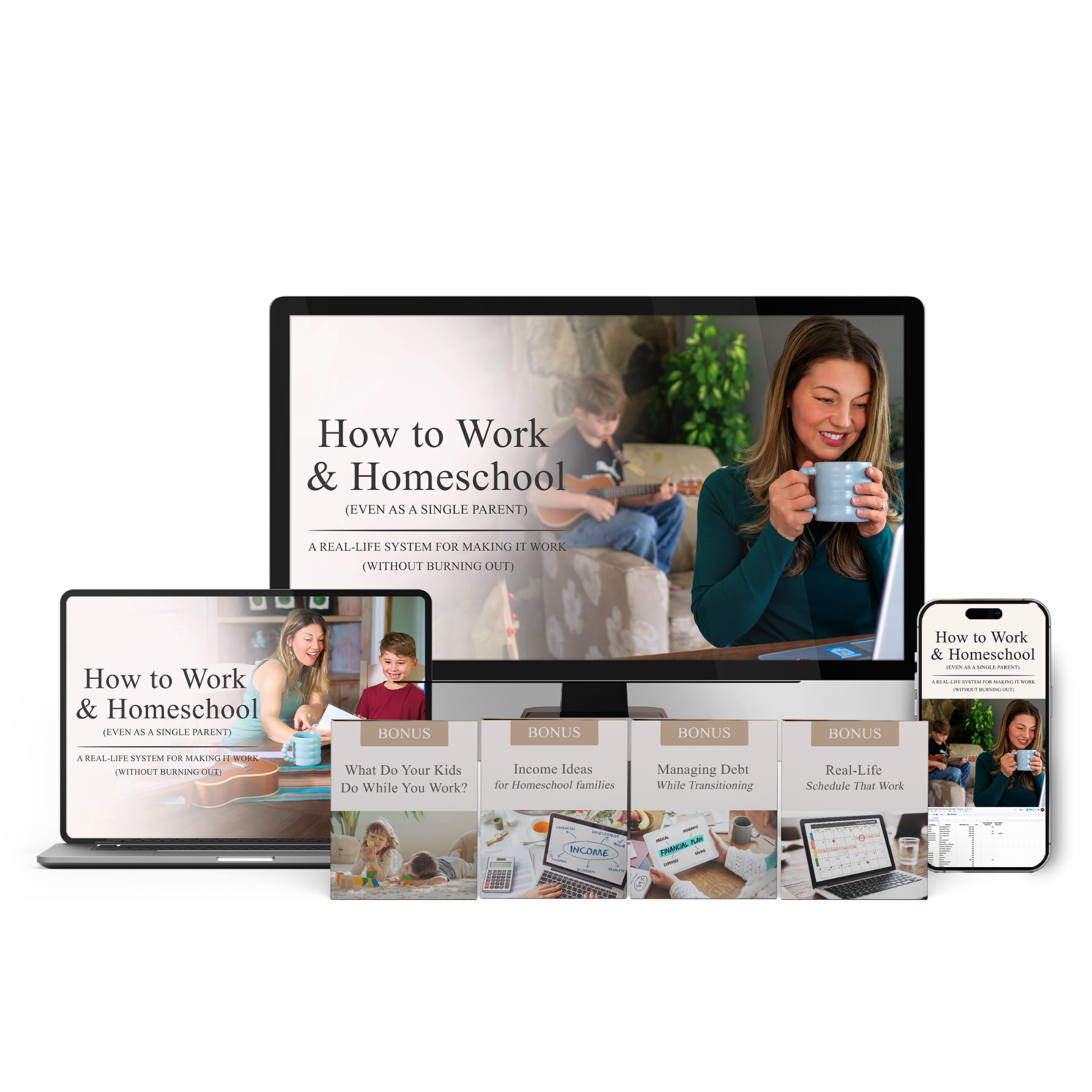 How to Work and Homeschool course bundle