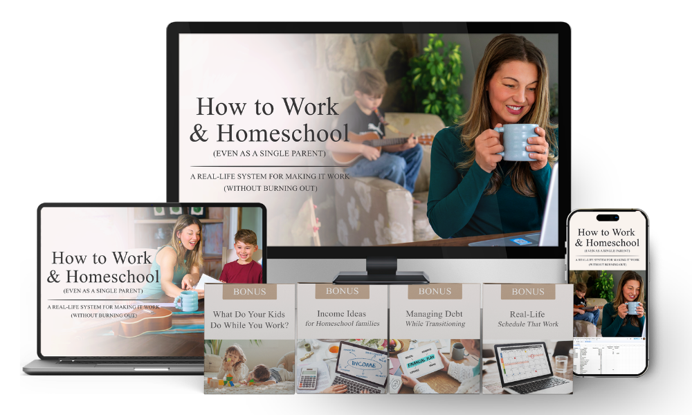 How to Work and Homeschool course bundle